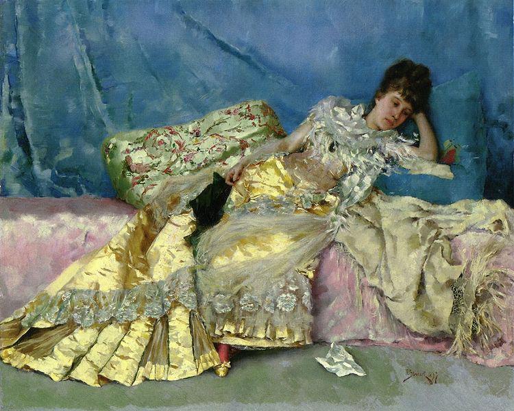  Lady on a Pink Divan